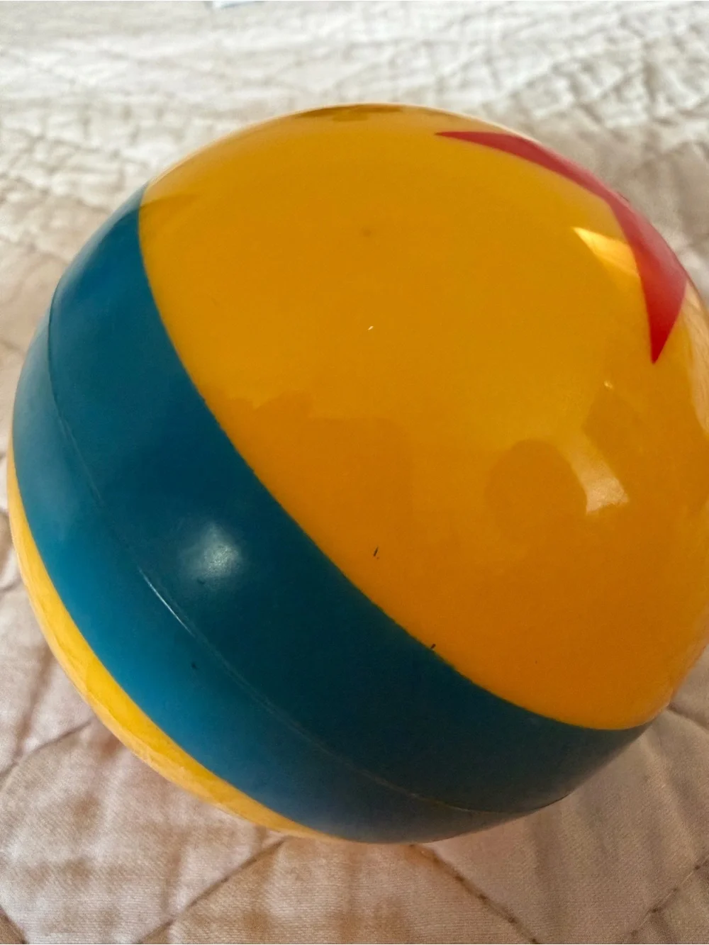 Disney Pixar Luxo Ball Toy Story 4” Yellow Red Star Blue Disney Parks